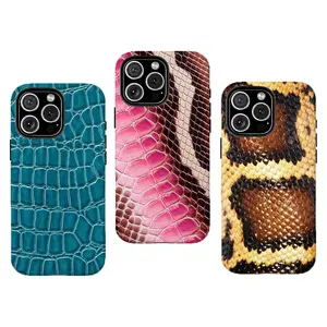 Vibrant Pink Python Snake Skin Case | Y2K Edgy Vibe,Compatible for iPhone 16 15 14 13 12 11 17Pro Max,for Samsung S25 S24 S23 S22 Ultra,Durable Dual-Layer design phone cover,Perfect Gift for Her