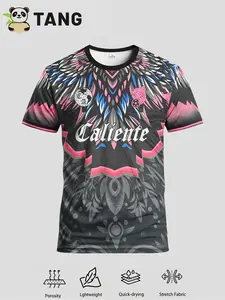 Men'S Mexican America Themed Football Jerseys Sport Jersey Soccer Uniform | Crew Neck, Slight Stretch Fabric, Geometric-pattern, Ideal for Matches, Training, Daily Leisure, and Gifting