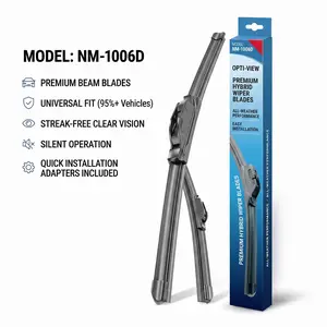 Windshield Wiper Blades All Season Car Wipers Universal Fit U Hook Beam Wiper Blades Streak Free Quiet Performance Auto Replacement Accessories for Car SUV Truck Rain Snow Durable Easy Install