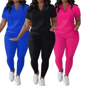 New Arrivals Plus Size Women's Two Piece Outfit Casual Lounge Set Comfortable Matching , Trendy Womenswear Loungewear Minimalist Shortsleeve Homewear Oversized Nightly Set All Season Set
