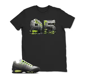 AM 95 OG NEON Big Bubble Match T Shirt, AM 95 OG Graphic Tee, 90s Hip Hop Tee, Gift For Women and Man Unisex T-Shirt, Cozy Gift