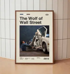 The Wolf Of Wall Street Vintage Movie Poster, Retro Movie Poster, Poster Decor Room, Poster Movie