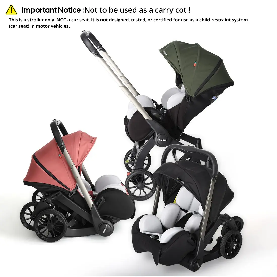 Cochildor Unisex Bidirectional Foldable Baby Stroller - Compact, Lightweight Metal Frame with Comfort Fabric, Safety Seat Belt, Adjustable Sunshade, Portable Size Plain Design, Outdoor Travel Pushchair, Ideal Festival Gift, Light Weight, Multi Functional,