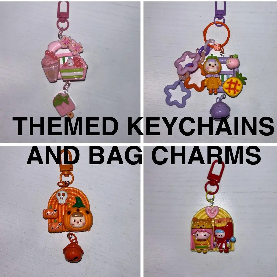 Themed Keychains and Bag Charms
