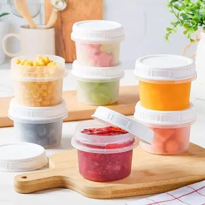 10pcs Overnight Oat Sealing Jars Set, 120/160/200ML Reusable PP Food Storage Containers, Plastic Food Jars, Ideal for Salads, Snacks, Puddings, and Yogurts