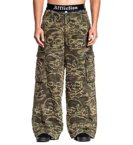 Affliction Men's Skull Camo Denim