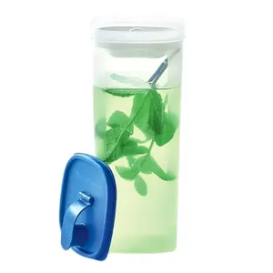 Tupperware One Slim Line 2-Qt Pitcher with Detachable Strainer & Leak-Proof Seal - Lightweight & Compact Drinkware for Home & Travel