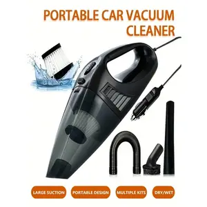 12V Cigarette Lighter Plug, Car Corded Vacuum CleanerLarge Capacity Dust Collection CupPowerful SuctionPortable Handheld Electric Vacuum CleanerCorded Household Cleaning Vacuum Cleaner Body Ergonomic DesignCorded Mini Handheld Vacuum