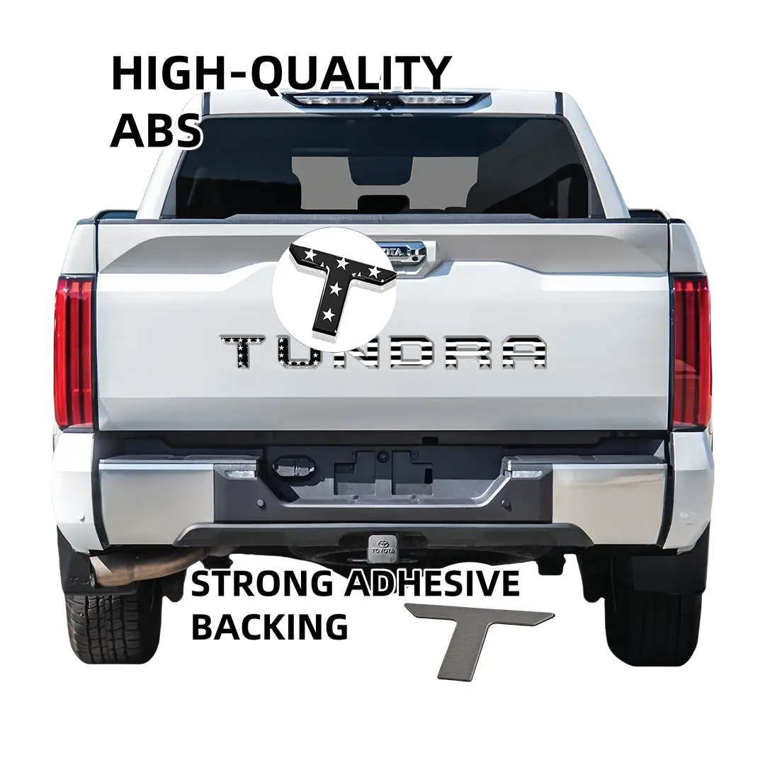 3D Raised Tailgate insert letters decal exterior accessories Compatible with  2022 2023 2024 2025 Toyota Tundra