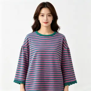 Casual Striped Long Sleeve Top