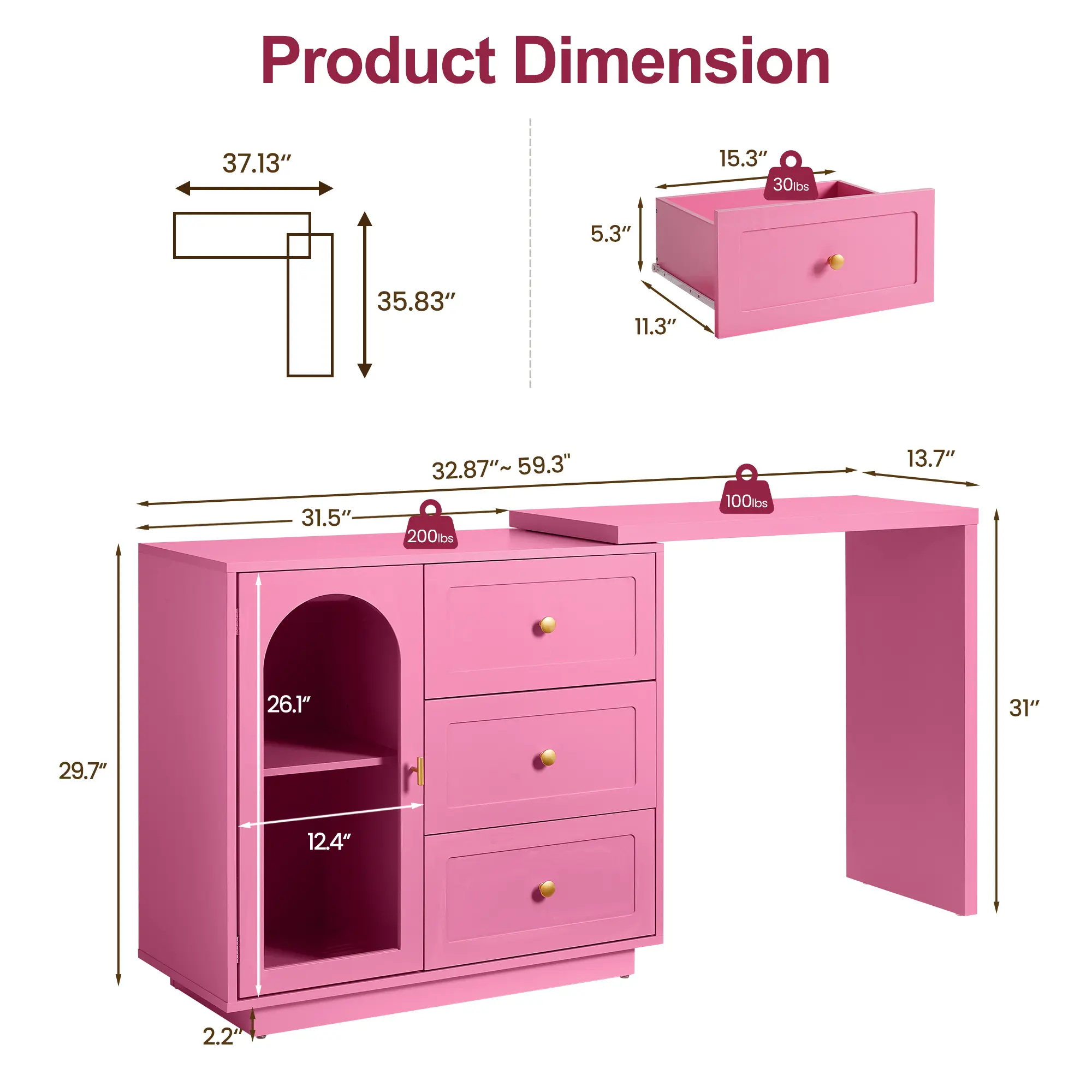 Style A-59"-Pink
