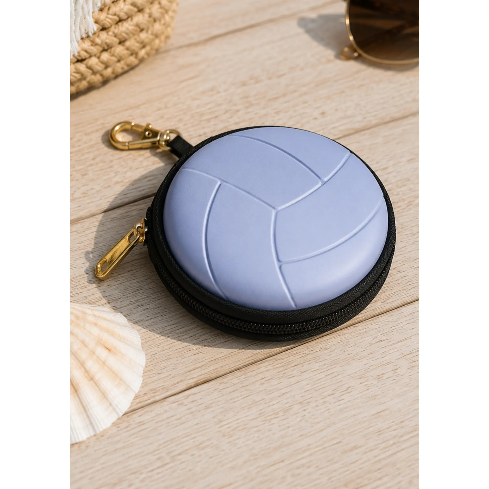 VidaVibe Volleyball Accessory Case - Organiser & Protector with Zipper Closure and Adjustable Strap