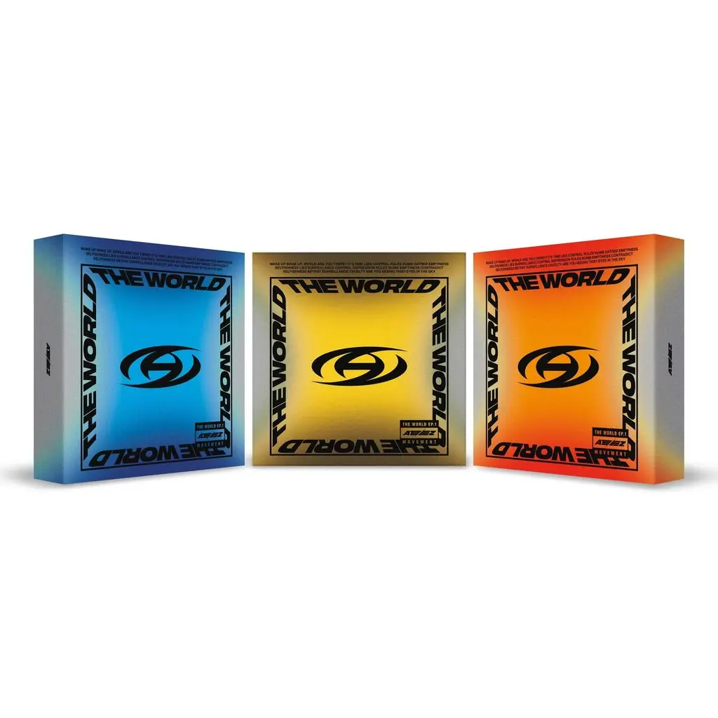 ATEEZ – THE WORLD EP.1 : MOVEMENT 8th Mini Album [A / Diary / Z Ver.] Official K-Pop CD + 72p Photobook + ID Card + Photocard KQ Album