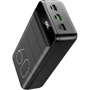 Power Bank 60000mAh 22.5W Fast Portable Charger with Flashlight, 4 Outputs & 3 Inputs LED Display Huge Capacity External Battery Pack for Devices on The Market