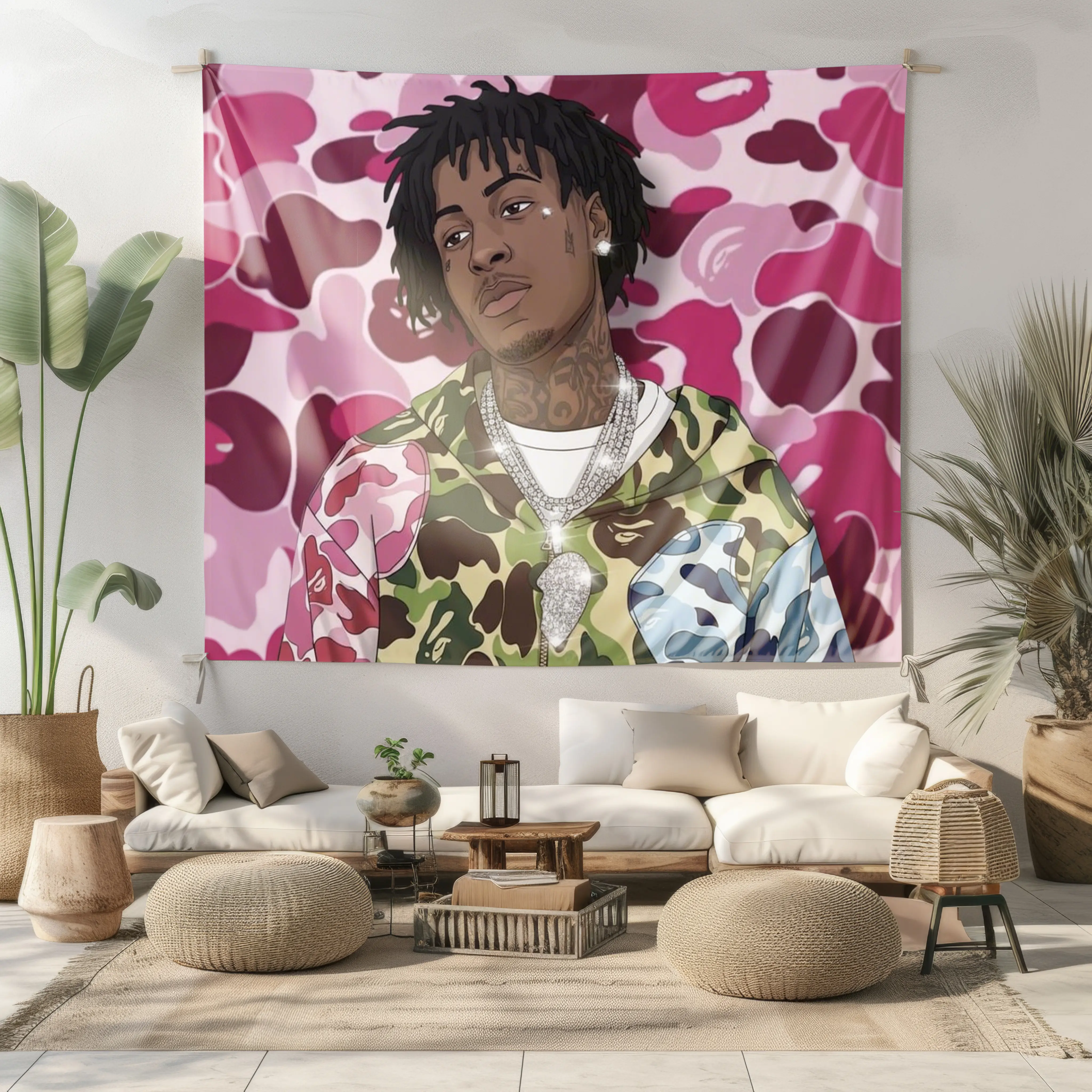 YBoy Tapestry-Style Banner Decoration, Suitable For Living Rooms, Bedrooms, And Offices, Gift for Fans And Home Decor, Bedroom Artwork