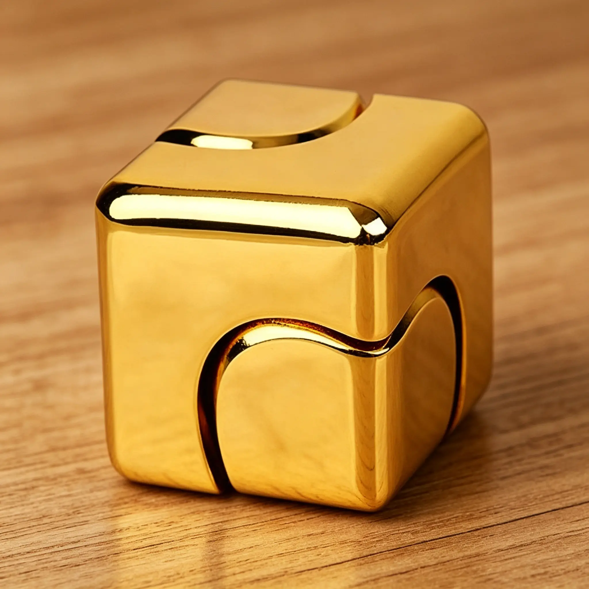 Metal Fidget Spinner Cube - PVC-Free EDC Desk Toy, Stress Reliever for Adults & Boys, Helps with ADHD, Sensory Toy, Easter Basket Stuffer