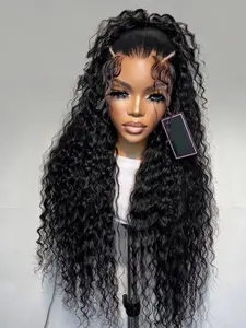 26-Inch 180% Density Heat-Resistant Synthetic Wig, Curly Lace Front, Daily Wear, All Seasons, 13x4 Lace Front
