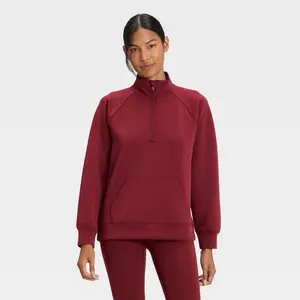 Women's Airy Sleek Legging Friendly Half Zip Sweatshirt - All In Motion