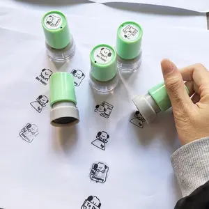 Bear Pattern Stamp, 1/5 Counts Cute Stamp, Daily Planner Stamp, Office Stationery & Supplies for Home School Office