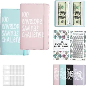Saving Challenge Coin Envelope Budget Notebook, Accounting Money Folder, Saving $10,000 Or $5,050 Goal, For Office Accounting Supplies, Daily Home Use Savings Notebook, A Savings Folder Gift For Kids, Financial Management.