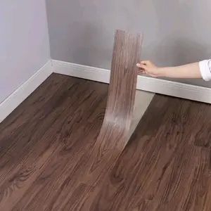 40 pieces of self-adhesive wood grain wallpaper - 15X45cm wide, waterproof PVC material peel and tiling, suitable for floors, walls, kitchens and offices - easy for home upgrades, perfect for decoration