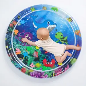 Advanced Baby Water Play Mat, Multi-Stage Activity Center for Kids, Promotes Movement & Sensory Development, Inflatable Visual Stimulation Gift