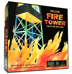 Deluxe Fire Tower Board Game - Fight fire with fire in this fast-paced, competitive strategy game | Easy to learn | 10+ | 15-30 min board game couple board
