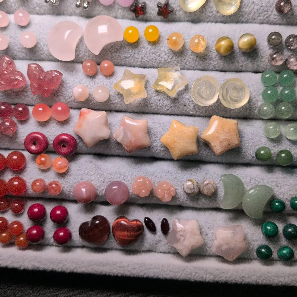 Crystal Earrings Live Picks - Assorted Colorful Crystals in Various Shapes and Designs