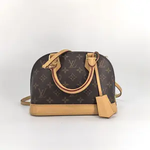 Pre-owned Louis Vuitton Canvas Shoulder Bags Alma BB Monogram Handbag Brown JV00241