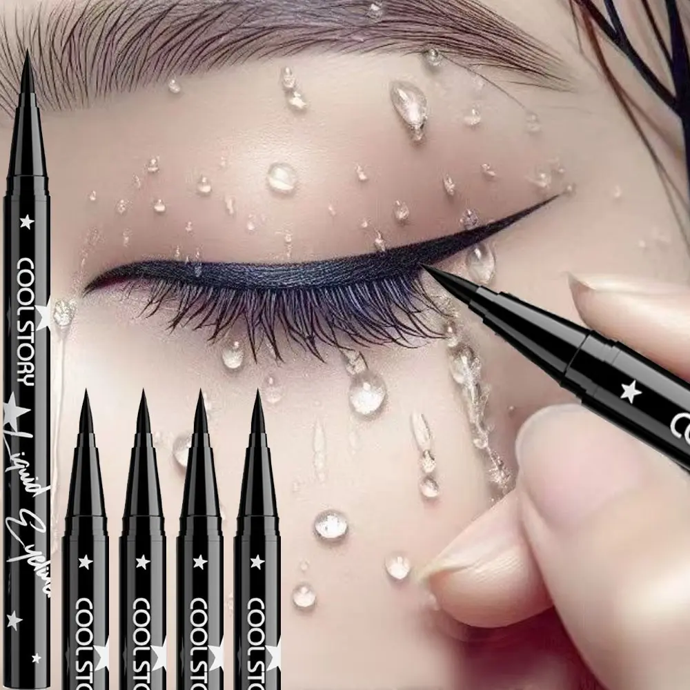 5pcs Waterproof Eyeliner Pen, Smudgeproof Long-Lasting Liquid Eyeliner, Bold Color Perfect for Weddings, Dates & Night Out Makeup, Eyeliner Cosmetic, Eyeliner Tool, Eye Makeup Products