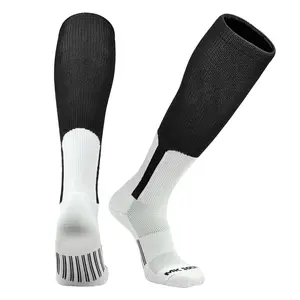 Mk Socks Grand Slam Baseball Softball Knee High Medium Weight Stirrup Socks (Black)