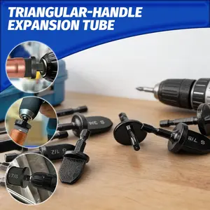 11Pcs Swaging Tool Drill Bit Set Air Conditioner Copper Pipe Flaring Tool Tube Expander Tube Swage Kit Professional Refrigeration HVAC Tubing Repair Hand Tools for Pipe Flaring Expanding Processing