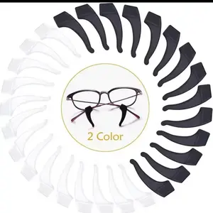 Anti-Slip Glasses Ear Hook 1 Pair in 2 Colors for Secure Fit and Comfort