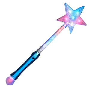 Blinkee  Crystal Star Wand with LEDs, Red, White & Blue