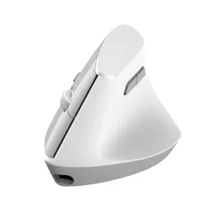 AJAZZ I300 vertical mouse dual-mode connection 57-degree ergonomic comfortable fit mute button mouse long battery life gaming optical sensor DPI1600 smooth roller 84 grams lightweight office 400 mAh