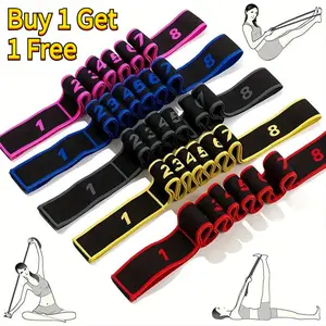 [Buy 1 get 1 free]Yoga Stretch Band, Adjustable Resistance Band, Posture Correction & Body Sculpting Elastic Strap, Pelvic Floor Leg Trainer, Home Fitness for Arm Waist Hip, Full Body Workout, Dance Stretching Auxiliary, Postpartum Recovery Tool