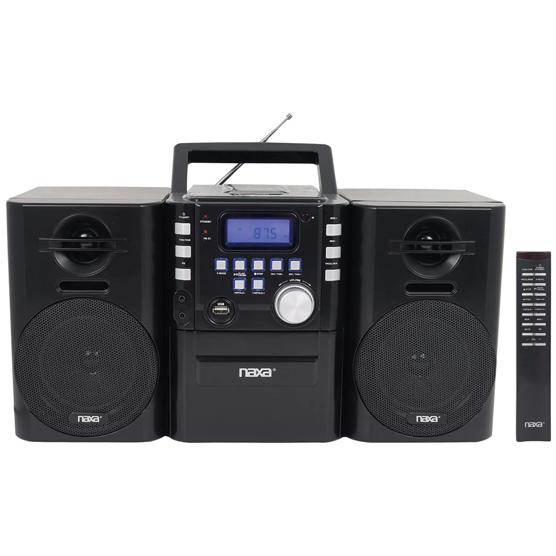 Naxa Portable MP3 CD Player with FM Radio andUSB Input Naxa Portable MP3 CD Player with FM Radio andUSB Input