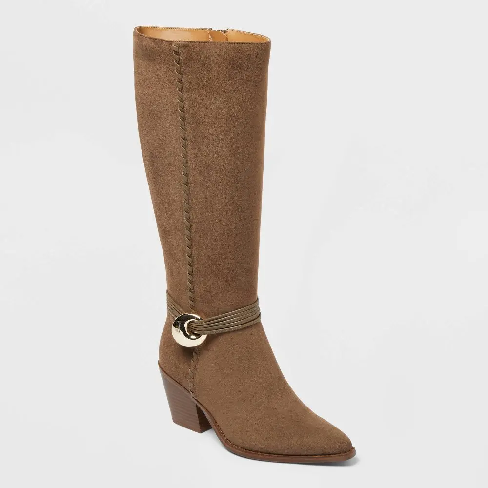 Women’s Rio Whip Stitch Tall Boots with Memory Foam Insole – Universal