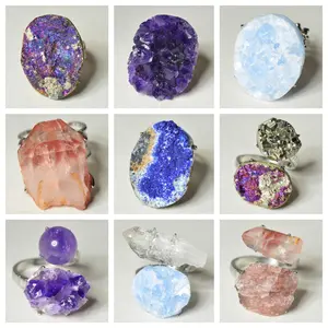 [No.325-333 Tray #12]Unique handmade crystal ring