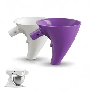 Flour Funnel for Kitchen Aid Mixers – Stand Mixer Attachment for Easy Pouring of Flour and Eggs, Prevents Spills and Mess, Anti-Splash Accessory for Convenient Home Baking