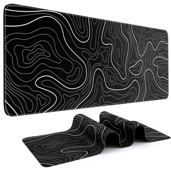 Gaming Mousepad 31.5 x 11.8in Large Pad with Anti-Slip Rubber Base for Keyboard and Mouse Large Creative Office Mouse Pad keyboard mouse mat universal