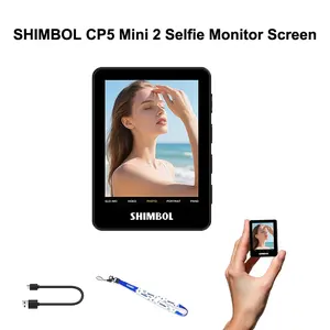 Shimbol CP5 Mini 2 Selfie Monitor Screen for iPhone 7-16 Series Back Camera Monitor for iPhone with 2.4 inch Real-Time Phone Screen Mirroring,30m Range 4H Run Time,Wireless Shutter Control