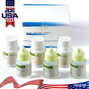 Permanent Glass Ionomer Dental Cement Set - Standard Type Liner, Luting Agent & Tooth Repair Powder for Crowns, Bridges | Oral Care Tooth Powder