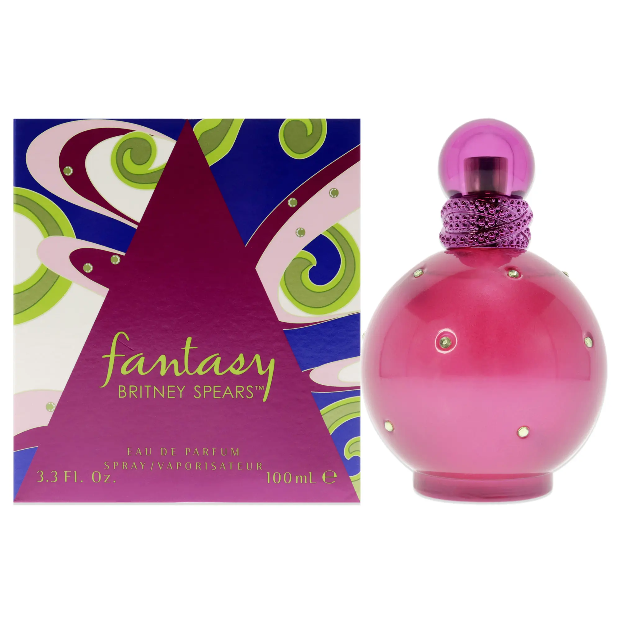 Fantasy by Britney Spears Women's Captivating EDP Spray, 3.3 fl oz Spray Bottle, Suitable for Daily Use