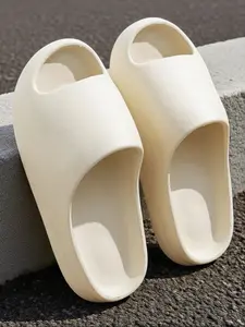 Unisex Solid Color Comfortable Slippers, New Anti-Slip Outdoor Casual Beach Sandals, Eva Material Home Shoes for All Seasons, Soft Non Slip, House Slippers, Summer Beach Slippers
