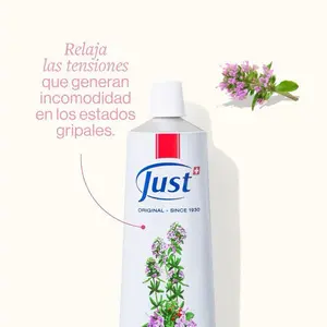 Thyme Cream by JUST – Herbal Chest & Respiratory Comfort | Natural Essential Oil Massage Cream