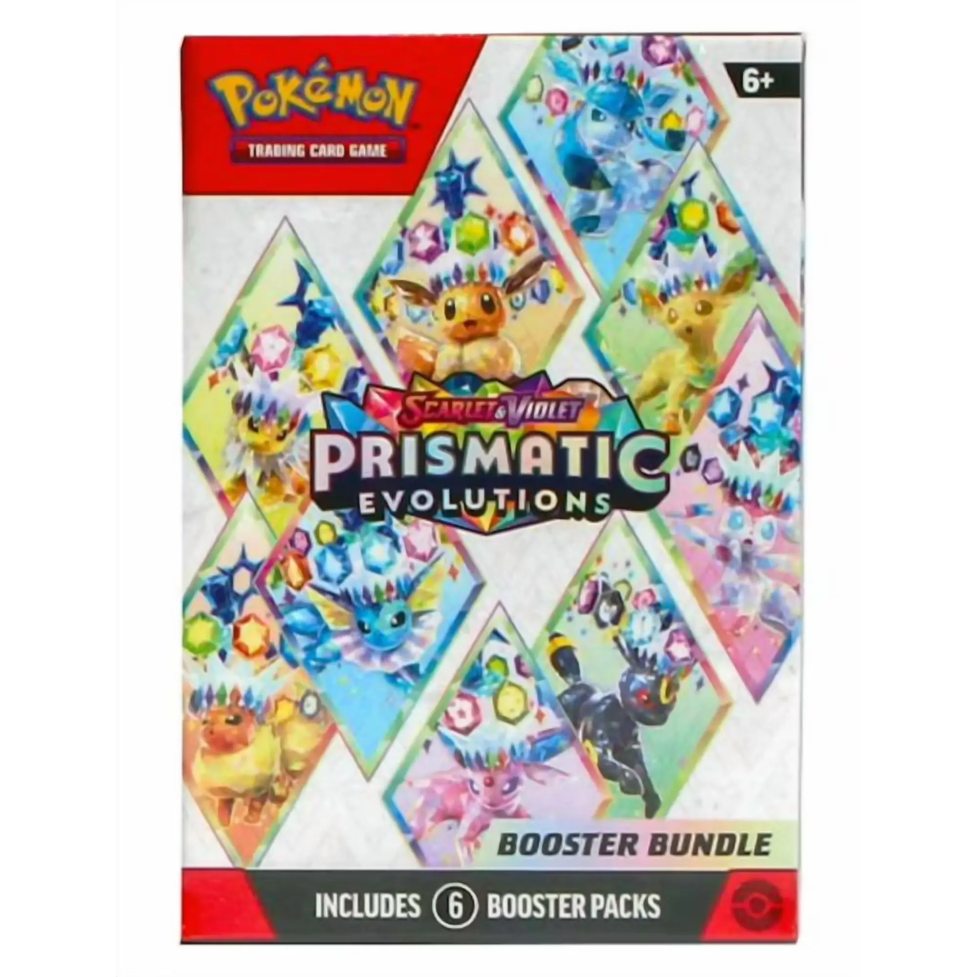Pokémon Scarlet & Violet SV: Prismatic Evolutions TCG Booster Pack Bundle - Authentic Collectible Cards, Booster Box for Non-Sports Trading Card Enthusiasts