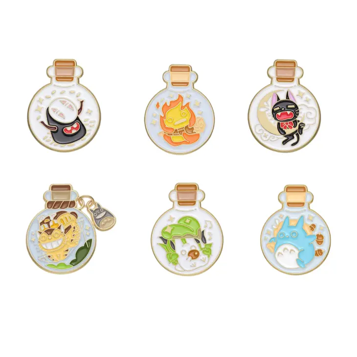 Cute Bottled Design Enamel Metal Pins