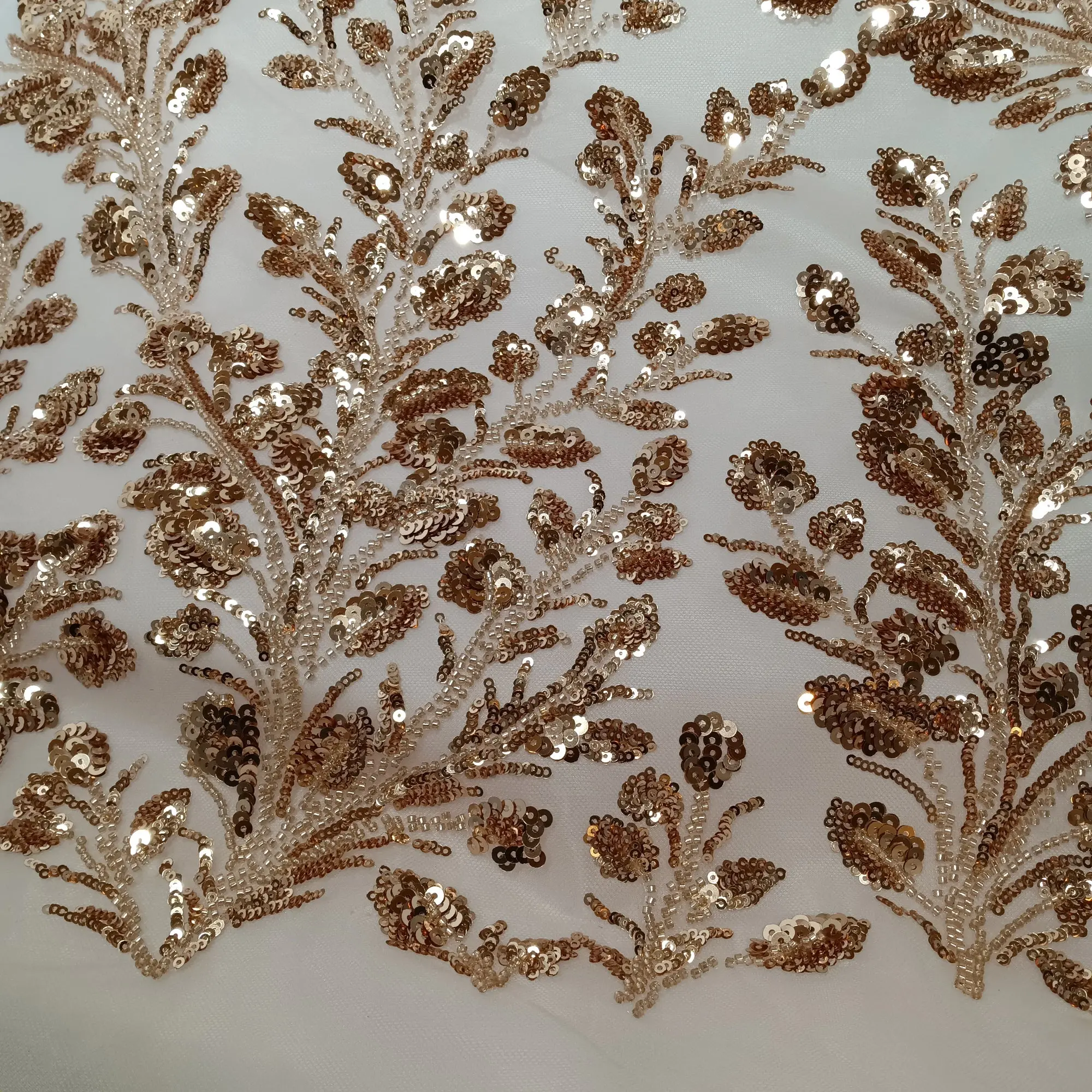 Couture Lace Fabric, Beaded & Sequined Polyester Embroidered Net with Intricate Beadwork for Gowns & Costumes, Evening Gowns, Elegant Lace, Lace Embroidery