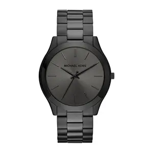Michael Kors Men's Slim Runway Black IP Stainless Steel Watch